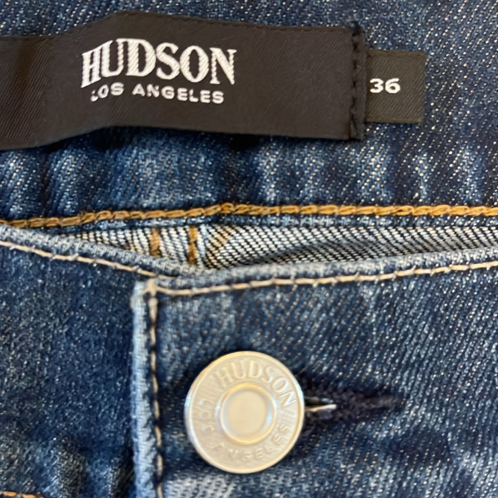 Hudson Byron Straight Leg Jean Size 36 X 30 Color Blue